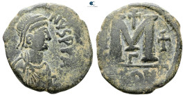 Justin I AD 518-527. Constantinople. Follis or 40 Nummi Æ