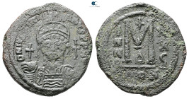 Justinian I AD 527-565. Constantinople. Follis or 40 Nummi Æ