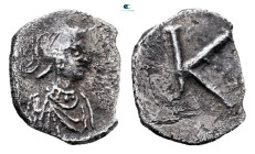 Justinian I AD 527-565. Constantinople. 1/2 Siliqua AR