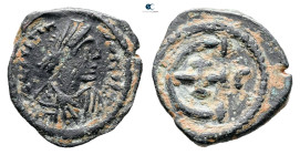 Justinian I AD 527-565. Theoupolis (Antioch). Pentanummium Æ