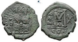Justin II and Sophia AD 565-578. Constantinople. Follis or 40 Nummi Æ