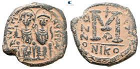 Justin II and Sophia AD 565-578. Nikomedia. Follis or 40 Nummi Æ