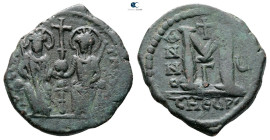 Justin II and Sophia AD 565-578. Theoupolis (Antioch). Follis or 40 Nummi Æ