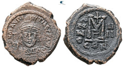 Maurice Tiberius AD 582-602. Constantinople. Follis or 40 Nummi Æ