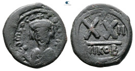 Phocas AD 602-610. Nikomedia. Half Follis or 20 Nummi Æ