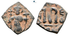 Constans II AD 641-668. Constantinople. Follis or 40 Nummi Æ