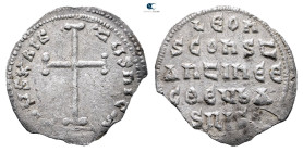 Leo III the "Isaurian", with Constantine V AD 717-741. Constantinople. Miliaresion AR
