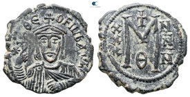 Theophilus AD 829-842. Constantinople. Follis or 40 Nummi Æ