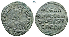 Leo VI the Wise AD 886-912. Constantinople. Follis Æ