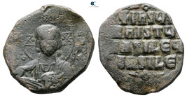 Attributed to Basil II and Constantine VIII AD 976-1028. Constantinople. Anonymous Follis Æ
