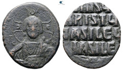 Attributed to Basil II and Constantine VIII AD 976-1028. Constantinople. Anonymous Follis Æ