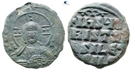 Attributed to Basil II and Constantine VIII AD 976-1028. Constantinople. Anonymous Follis Æ