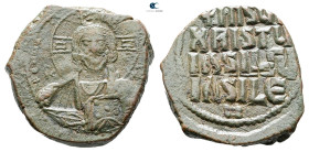 Attributed to Basil II and Constantine VIII AD 976-1028. Constantinople. Anonymous Follis Æ
