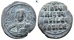 Attributed to Basil II and Constantine VIII AD 976-1028. Constantinople. Anonymous Follis Æ