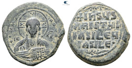 Attributed to Basil II and Constantine VIII AD 976-1028. Constantinople. Anonymous Follis Æ