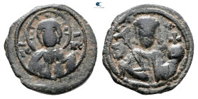 Alexius I Comnenus AD 1081-1118. Thessalonica. Tetarteron Æ