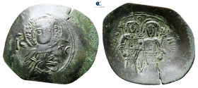 Alexius III Angelus-Comnenus AD 1195-1203. Constantinople. Trachy Æ