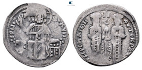 Andronicus II Palaeologus, with Michael IX AD 1282-1328. Constantinople. Basilikon AR