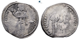 Andronicus II Palaeologus, with Michael IX AD 1282-1328. Constantinople. Basilikon AR