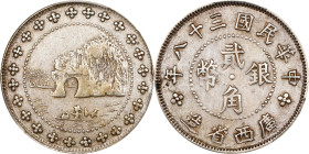 (t) CHINA. Kwangsi. 20 Cents, Year 38 (1949). Uncertain mint, likely Kweilin. PCGS Genuine--Cleaned, EF Details.
L&M-176; K-755; KM-Y-416; WS-0993. D...