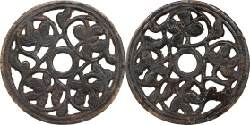 (t) CHINA. Qing Dynasty. Floral Open Work Charm. Graded "82" by GBCA Grading Company.
Hartill-1.193. Weight: 38.7 gms.

Estimate: $100.00 - $150.00...