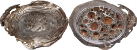 (t) CHINA. Yuansi Changyuankezi. Fine Silk Oval Ingots. Silver 0.65 Tael Ingot. Graded AU 53 by GBCA Grading Company.
BMC-LXXXV Group C. Weight: 23.7...