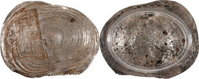 (t) CHINA. Yuansi Changyuankezi. Fine Silk Oval Ingots. Silver 0.8 Tael Ingot. Graded AU 58 by GBCA Grading Company.
BMC-Class LXXXV. Weight: 30.58 g...