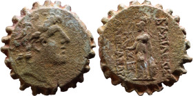 Aleksander I Balas (Seleukid King: 150 BC-145 BC), Drachm Obverse: Diademed head of Alexander I right, Reverse: Athena standing left, holding Nike fac...