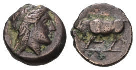 MYSIA. Gambrion. 4th century BC. AE. 
Weight 0,98 gr - Diameter 8 mm.