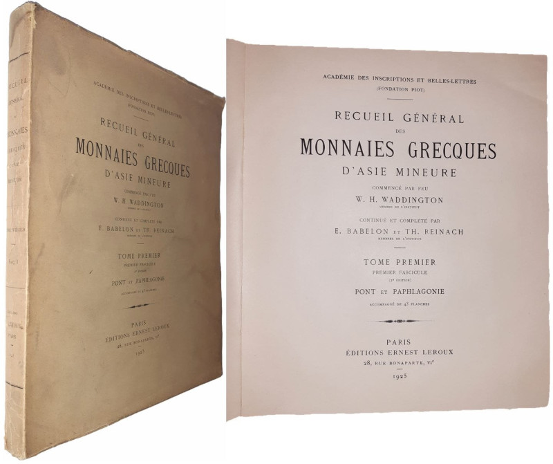Waddington (W. H.), Babelon (Ernest) et Reinach (TH.) - Recueil général des monn...