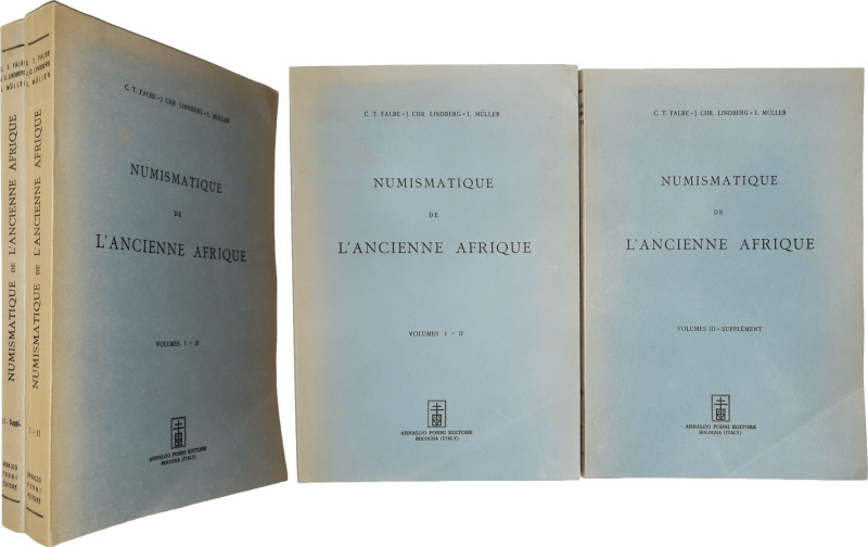 Falbe, Lindberg, Müller - Numismatique de l'ancienne Afrique - 2 ouvrages, Volum...