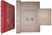 Blanchet (Adrien) - Mémoires et notes de numismatique - Edition originale - Paris 1909

Ouvrage à couverture rigide demi-chagrin de couleur rouge et...