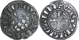 France – Bretagne – Jean II, Arthur II et Jean III – monnayage anonyme – Denier (Guingamp)

SUP

A/ + DVX BRITANNIE Echiqueté de Dreux au franc qu...