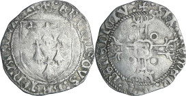 France - Bretagne - François II - Gros à l'écu (Rennes)

TTB

François II (1458-1488). A/ FRANCISCVS BRITONVM DVX R (hermine). Ecu à six mouchetur...