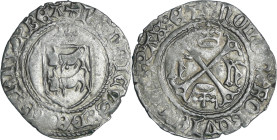 France - Navarre - Henri d'Albret - Blanc (Morlaàs)

TTB

Henri d'Albret (1516-1555). A/ + HENRICVS: DEI: G: DNS: BAE Écu de Béarn sous une couron...