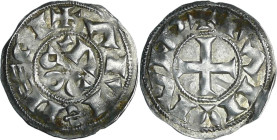 France - Languedoc - Vicomté d’Albi - Raymond-Bernard - Denier

SUP

Raymond-Bernard (..-1074). A/ + RAMVND. Croix. 

R/ ALBIECI. Dans le champ,...