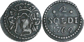 France - Corse - Paoli - 2 soldi 1762 (Murato)

TTB

Paoli (1755-1769). A/ Tête de Maure, couronnée. 

R/ 2 SOLDI (millésime) dans un cartouche ...