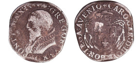 France - Comtat venaissin - Grégoire XIII - Teston 15?? (Avignon)

TB

Grégoire XIII (1572-1582). A/ + GREGORIVS. XIII: PONTI. MAX. Buste de Grégo...