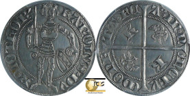 France - Lorraine - Charles II - Petit gros (Nancy)

PCGS AU58

Charles II (1390-1431). A/ KAROLVS DVX LOTHOR Le duc debout de face, tenant une ép...
