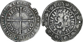 Flandre - Louis II de Male - Gros au lion

TTB

Louis II de Male (1346-1384). A/ LVDOVIC COMES. Croix coupant les légendes.

R/ MONETA FLANDR'. ...