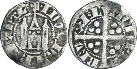 Brabant - Jean II - Esterlin (Bruxelles)

TB+

Jean II (1294-1312). A/ I DVX DE BRABAnTIE Châtel brabançon.

R/ MONET-ETA-BRV-XEL Croix cantonné...
