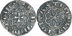 Tripoli - Bohémond VI - Gros

SUP

Bohémond VI (1251-1275). A/ + BOEMVNDVS COMES. Croix dans un polylobe. 

R/ C.V.T.AS TR.I.POL.I Etoile.

CC...