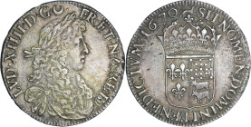 France - Louis XIV (1643-1715) - Ecu de Béarn au buste juvénile - 1670 (Pau)

TTB+

L4L.205-Ga.208

 Ar ; 27.03 gr ; 40 mm