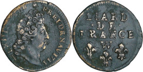France - Louis XIV (1643-1715) - Liard de Lille - 1713 W (Lille)

TTB

L4L.362-Ga.82

 Cu ; 3.20 gr ; 22 mm