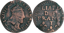 France - Louis XIV (1643-1715) - Liard au buste agé couronné, faux d'époque 1652 T (Nantes)

TTB

Liard de France .C2G.248

 Cu ; 1.34 gr ; 21 m...