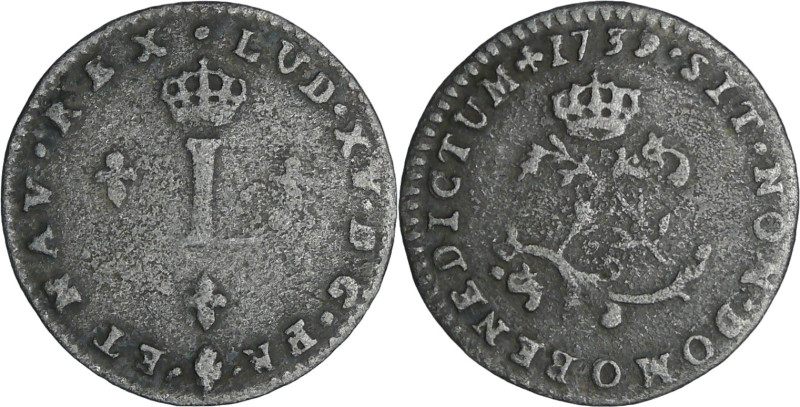France - Louis XV (1715-1774) - Double sol de billon - 1739 O (Rioms)

TTB

...