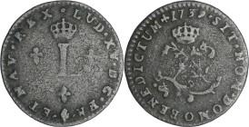 France - Louis XV (1715-1774) - Double sol de billon - 1739 O (Rioms)

TTB

L4L.499-Ga.281

 Bill ; 1.66 gr ; 22 mm