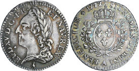 France - Louis XV (1715-1774) - 1/10 d'écu à la vieille tête - 1772 A (Paris) 1772 / 1760

SUP

L4L.515-Ga.293

 Ar ; 2.93 gr ; 22 mm