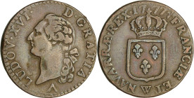 France - Louis XVI (1774-1792) - Sol - 1777 W (Lille)

TTB

L4L.547-Ga.350

 Cu ; 11.18 gr ; 29 mm