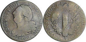 France - Constitution (1791-1792) - 6 deniers type FRANCOIS 1792 MA (Marseille)

TB

Ga.8

 Cu ; 5.80 gr ; 25 mm